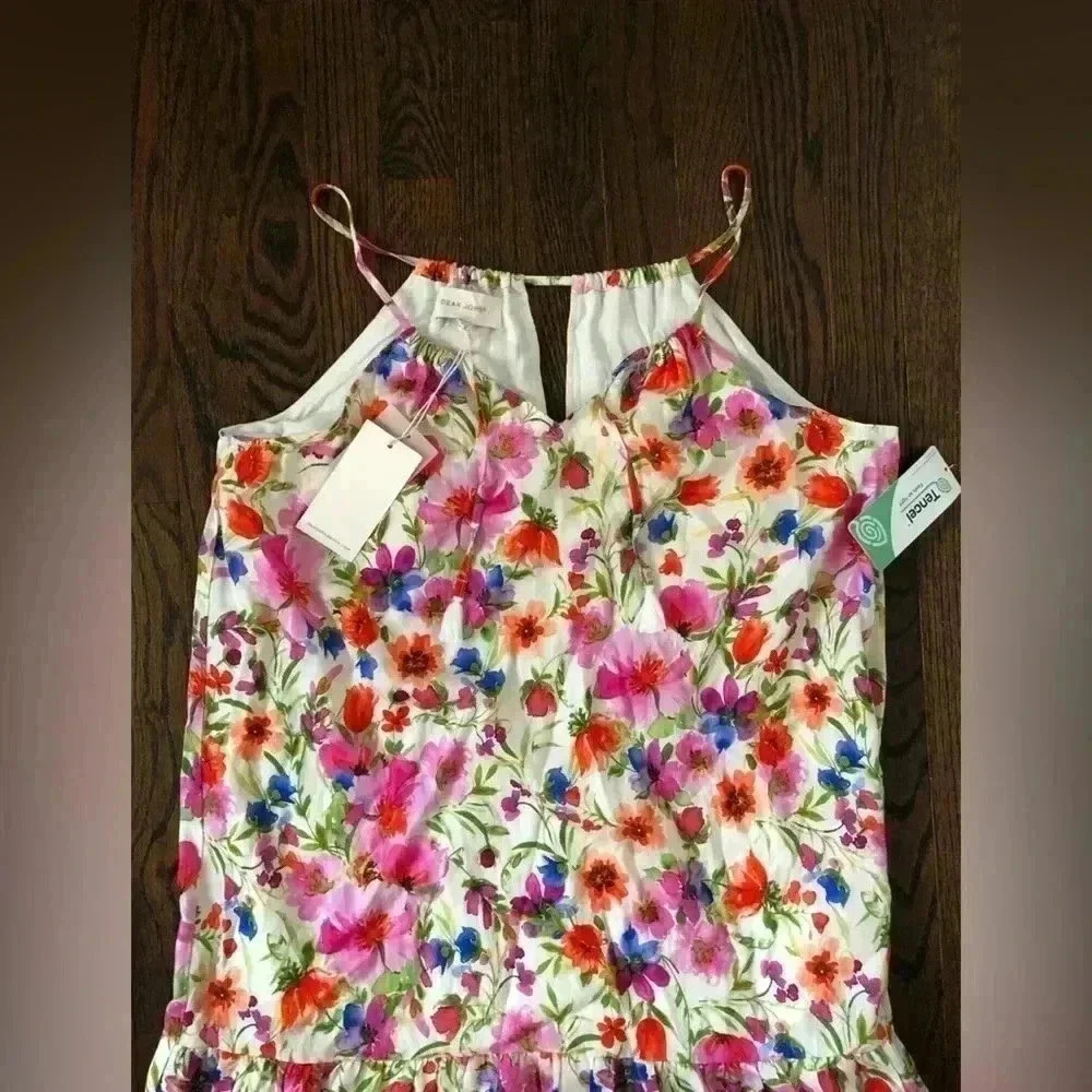 Dear John/Anthropologie Women's M Ryo Strap Halter Maxi Dress Garden Party NWT!! - Picture 8 of 16